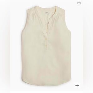 Popover sleeveless blouse JCrew